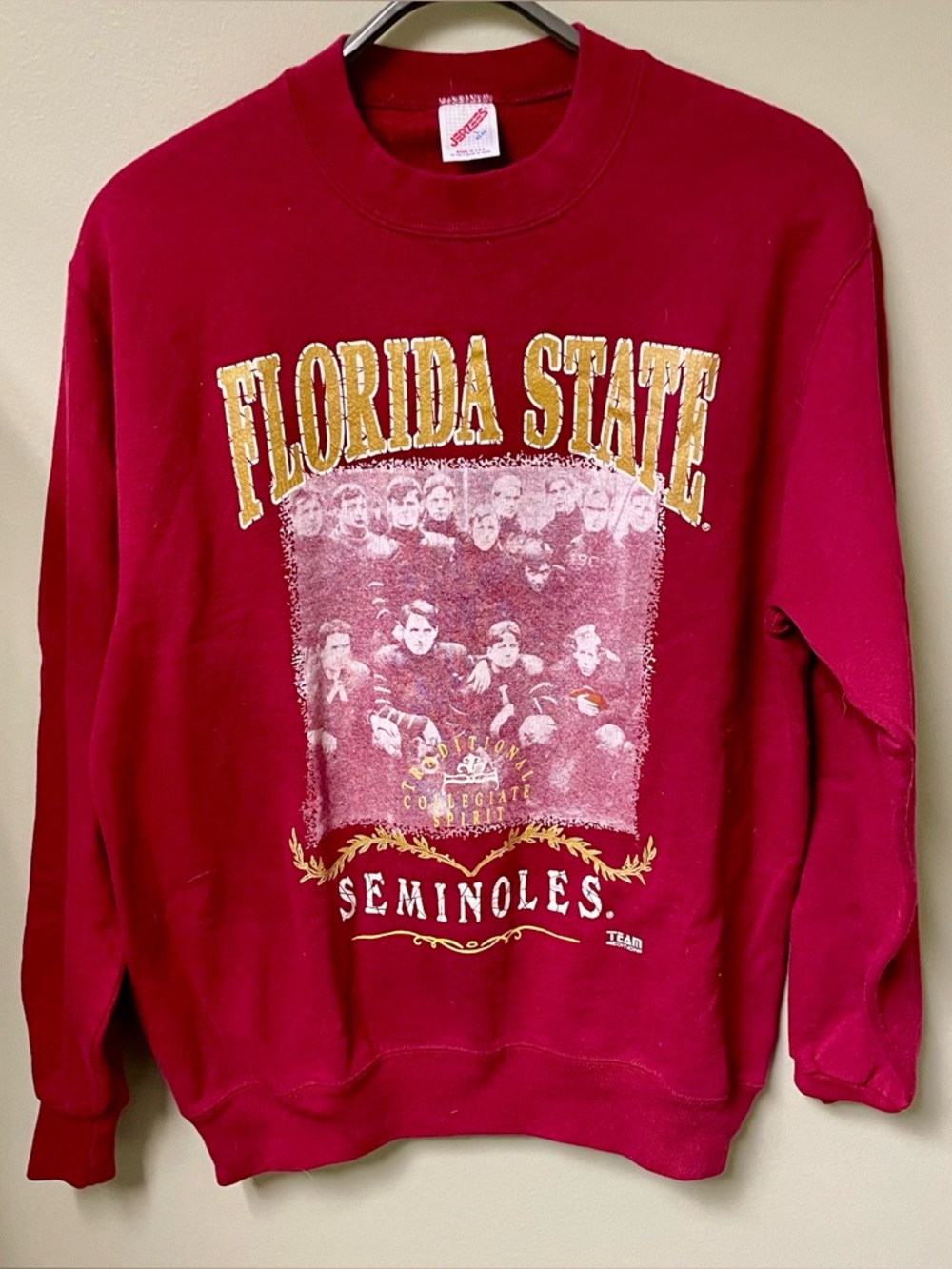 Vintage Men’s Large Florida State Seminoles Red Crewneck Sweatshirt